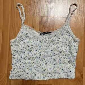 brandy melville floral tank top